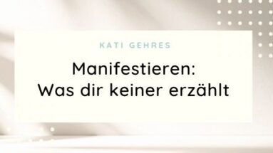 Manifestieren ist gefährlich