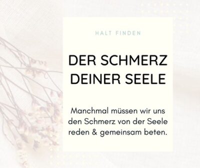Seelsorge Seelsorge - Der Schmerz der Seele